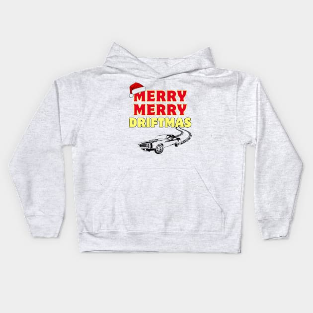 Merry Merry Christmas Driftmas Kids Hoodie by High Trend